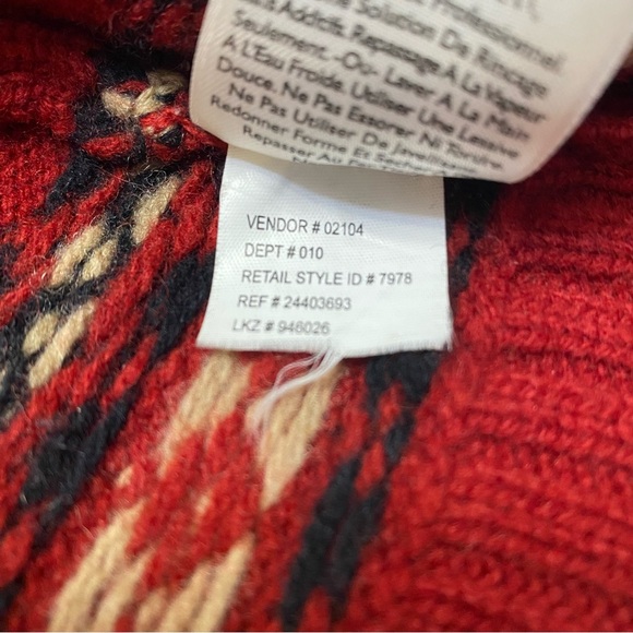 Eddie Bauer Schurwolle wool full zip Sweater - Picture 8 of 10